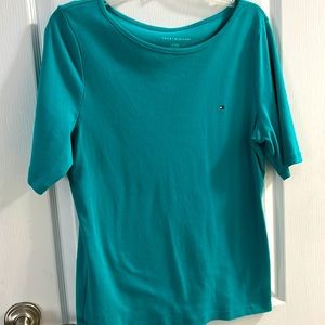 Tommy Hilfiger Womens Top size XL Turquoise
